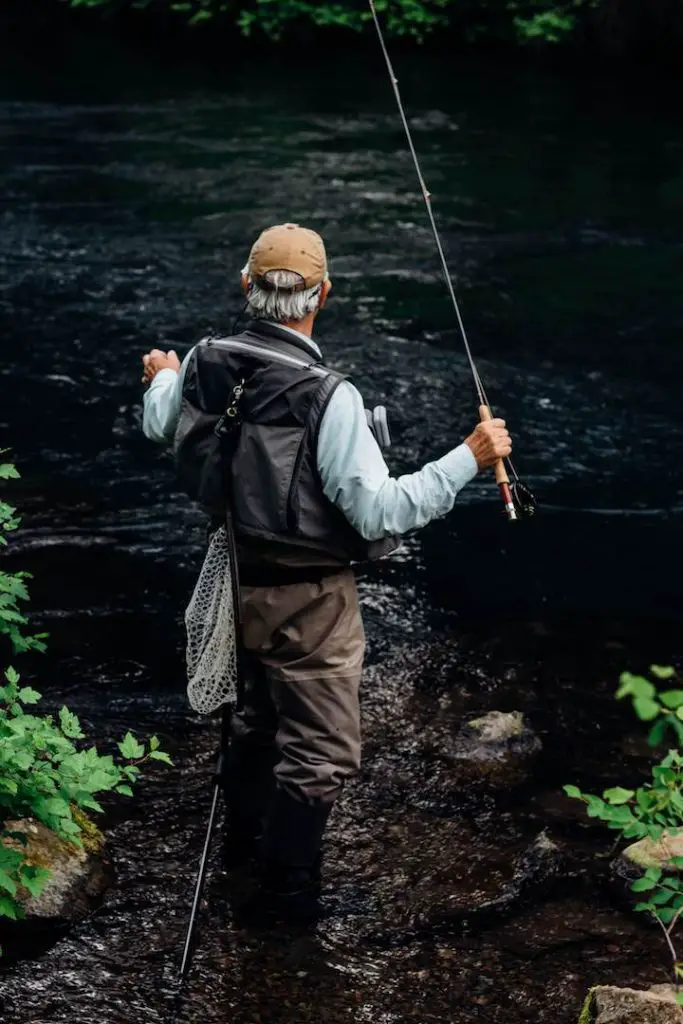 What is Fly Fishing? Fliegenfischer im Fluss